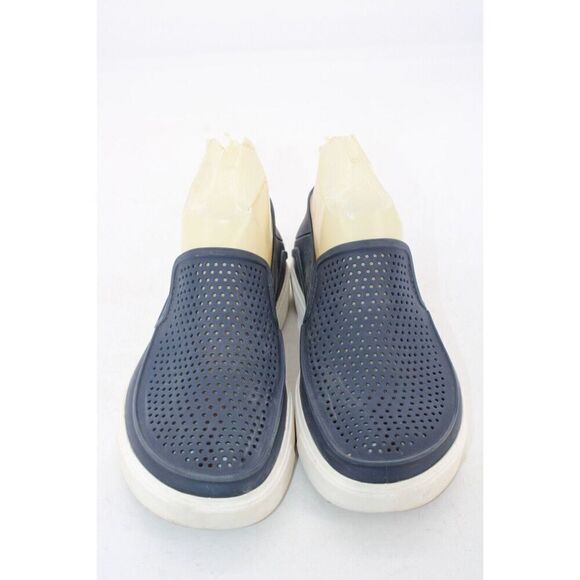 Crocs CitiLane Roka 204622 Blue Perforated Slip On Shoes Womens Size 5 - Picture 4 of 11
